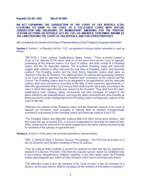 REPUBLIC ACT NO. 9282 .